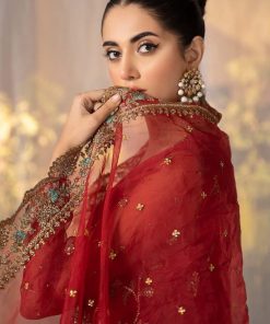 Luxury Formal Red Organza Suit Mbsf-Ef2419Rd 14 Sfef 2419Rede Imanistudio.com