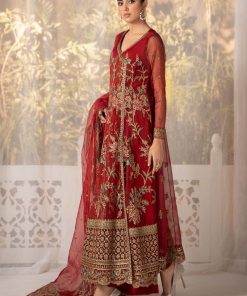 Luxury Formal Red Organza Suit Mbsf-Ef2419Rd 11 Sfef 2419Redi Imanistudio.com