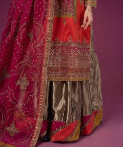Luxury Formal Multi-Pink Raw Silk Suit Mbsf-Ef2427Mp 12 Sfef 2427Orangeb Imanistudio.com
