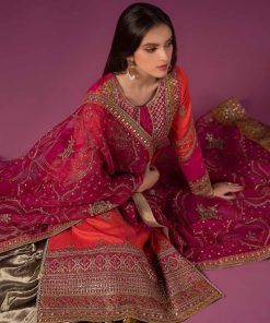 Luxury Formal Multi-Pink Raw Silk Suit Mbsf-Ef2427Mp 13 Sfef 2427Orangec Imanistudio.com