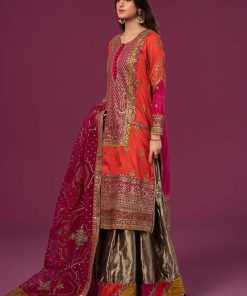 Luxury Formal Multi-Pink Raw Silk Suit Mbsf-Ef2427Mp 10 Sfef 2427Orangef Imanistudio.com