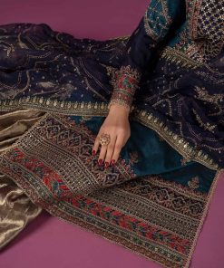 Luxury Formal Multi-Blue Raw Silk Suit Mbsf-Ef2427Mb 15 Sfef 2427Teald Imanistudio.com
