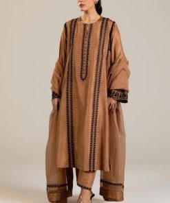 Zara Shahjahan Premium Raw Silk Suit Zszc-1989Tan 10 Zc 1989 Imanistudio.com