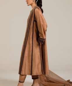 Zara Shahjahan Premium Raw Silk Suit Zszc-1989Tan 13 Zc 1989G Imanistudio.com