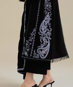 Zara Shahjahan Raw Silk Suit Zszc-1990 Black 13 Zc 1990E Imanistudio.com