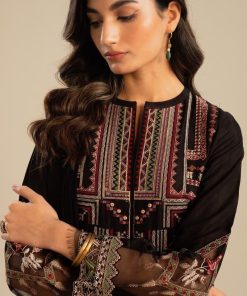 Zara Shahjahan Dobby Cotton Suit Zszc-2003Black 19 Zc 2003A Imanistudio.com