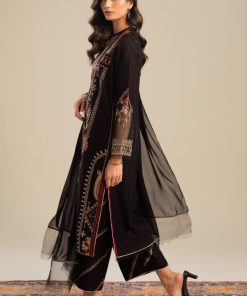 Zara Shahjahan Dobby Cotton Suit Zszc-2003Black 14 Zc 2003D Imanistudio.com