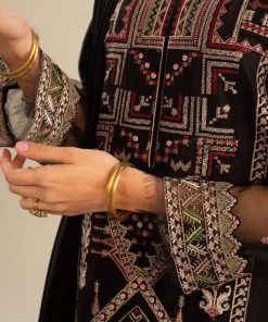 Zara Shahjahan Dobby Cotton Suit Zszc-2003Black 17 Zc 2003G Imanistudio.com