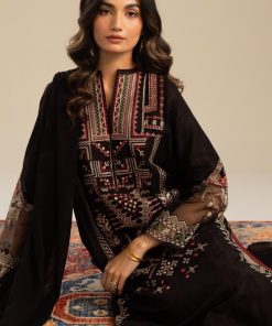 Zara Shahjahan Dobby Cotton Suit Zszc-2003Black 24 Zc 2003I Imanistudio.com
