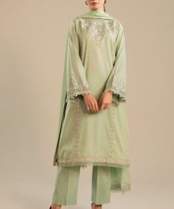 Zara Shahjahan Dobby Cotton Suit ZSZC-2605Green