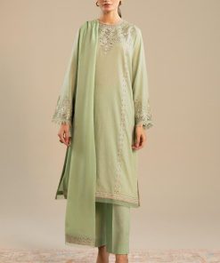 Zara Shahjahan Dobby Cotton Suit Zszc-2605Green 17 Zc 2005B Imanistudio.com
