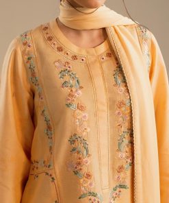 Zara Shahjahan Dobby Cotton Suit Zszc-2610Peach 11 Zc 2010B Imanistudio.com