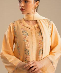 Zara Shahjahan Dobby Cotton Suit Zszc-2610Peach 17 Zc 2010C Imanistudio.com