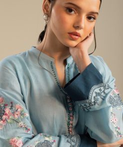Zara Shahjahan Dobby Cotton Suit Zszc-2611 Blue 23 Zc 2011A Imanistudio.com