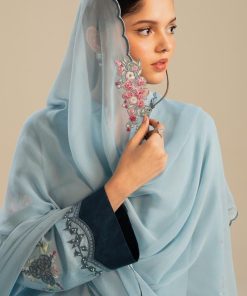 Zara Shahjahan Dobby Cotton Suit Zszc-2611 Blue 22 Zc 2011B Imanistudio.com
