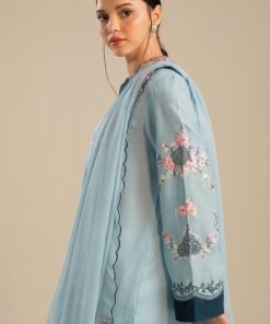 Zara Shahjahan Dobby Cotton Suit Zszc-2611 Blue 17 Zc 2011H Imanistudio.com