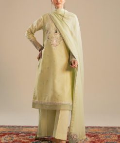Zara Shahjahan Dobby Cotton Suit ZSZC-2614 P/Green