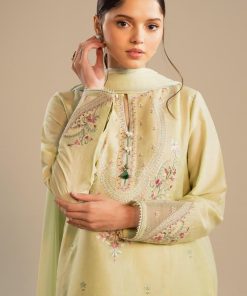 Zara Shahjahan Dobby Cotton Suit Zszc-2614 P/Green 20 Zc 2014A Imanistudio.com
