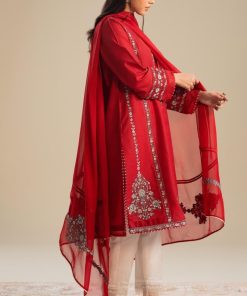 Zara Shahjahan Dobby Cotton Suit Zszc-2050Red 23 Zc 2050G Imanistudio.com