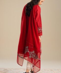 Zara Shahjahan Dobby Cotton Suit Zszc-2050Red 19 Zc 2050J Imanistudio.com