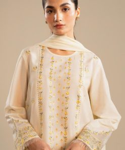 Zara Shahjahan Dobby Cotton Suit Zszc-2653 Ivory 18 Zc 2053A Imanistudio.com