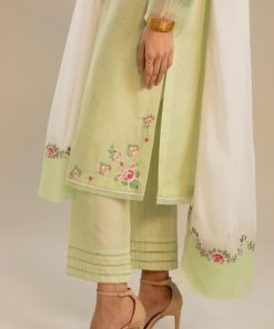 Zara Shahjahan Dobby Cotton Suit Zszc-2658 Pistachio 18 Zc 2058H Imanistudio.com