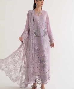 MariaB Lilac Lawn Embroidered Suit MBDS-EF24D11BL