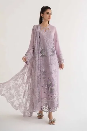 MariaB Lilac Lawn Embroidered Suit MBDS-EF24D11BL