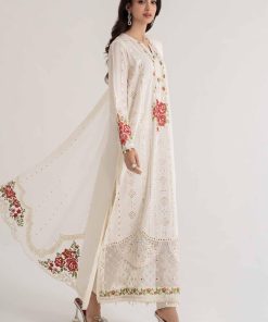 Mariab Off-White Lawn Embroidered Suit Mbds-Ef24D12Aw 12 D12 Aoff Whitei Imanistudio.com
