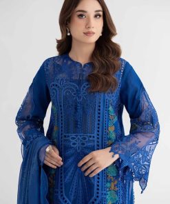 Mariab Royal Blue Lawn Embroidered Suit Mbds-Ef24D4Rb 11 D4 Bbluea Imanistudio.com 1