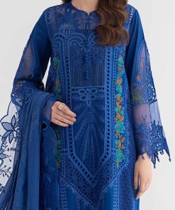 Mariab Royal Blue Lawn Embroidered Suit Mbds-Ef24D4Rb 10 D4 Bblued Imanistudio.com 1