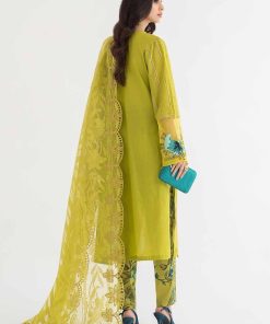 Mariab Lime Green Lawn Embroidered Suit Mbds-Ef24D8Lg 16 D8 Agreen Imanistudio.com 1
