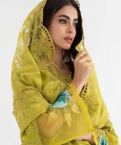 Mariab Lime Green Lawn Embroidered Suit Mbds-Ef24D8Lg 11 D8 Agreena Imanistudio.com 1