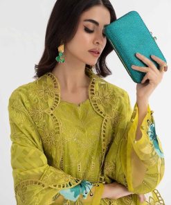 Mariab Lime Green Lawn Embroidered Suit Mbds-Ef24D8Lg 14 D8 Agreenc Imanistudio.com 1