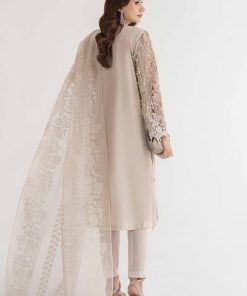 Mariab Ivory Lawn Embroidered Suit Mbds-Ef24D9Ai 14 D9 Algrey Imanistudio.com