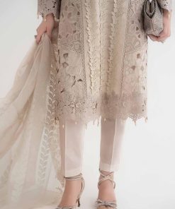 Mariab Ivory Lawn Embroidered Suit Mbds-Ef24D9Ai 13 D9 Algreyc Imanistudio.com