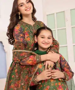 Mariab Green Printed &Amp; Embroidered Cotton Masoori Suit Mbkd-Ea2404Gp 13 Dwea2431Greeny Imanistudio.com