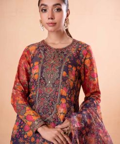 Mariab Purple Printed &Amp; Embroidered Cotton Masoori Suit Mbdw-Ef2431Pp 12 Dwea2431Purpala Imanistudio.com