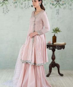 Mariab Pink Embroidered Dobby Lawn Suit Mbdw-Ea2449Dp 9 Dwea2449Pinkg Imanistudio.com