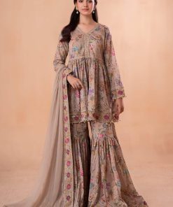 MariaB Skin Floral Embroidered Cotton Lawn Suit MBDW-EA2479SF