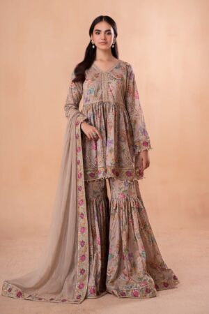 MariaB Skin Floral Embroidered Cotton Lawn Suit MBDW-EA2479SF