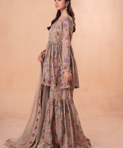 Mariab Skin Floral Embroidered Cotton Lawn Suit Mbdw-Ea2479Sf 8 Dwea2479Floralf Imanistudio.com