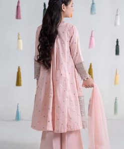 Mariab Baby Pink Embroidered Dobby Lawn Suit Mbkd-Ea2402Bp 14 Mkd Ea24 02Pink Imanistudio.com