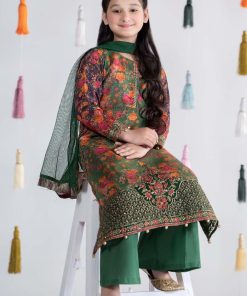 Mariab Green Printed &Amp; Embroidered Cotton Masoori Suit Mbkd-Ea2404Gp 14 Mkd Ea24 04Greenb Imanistudio.com