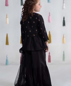 Mariab Black Embroidered Cotton Lawn Suit Mbkd-Ea2409Bl 16 Mkd Ea24 09Black Imanistudio.com