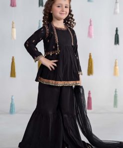 Mariab Black Embroidered Cotton Lawn Suit Mbkd-Ea2409Bl 10 Mkd Ea24 09Blackh Imanistudio.com