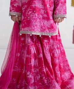Mariab Fuchsia Pink Embroidered Cotton Lawn Suit Mbkd-Ea2420Fp 15 Mkdea2420Pinkd Imanistudio.com