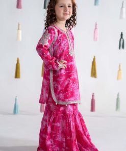 Mariab Fuchsia Pink Embroidered Cotton Lawn Suit Mbkd-Ea2420Fp 10 Mkdea2420Pinkh Imanistudio.com