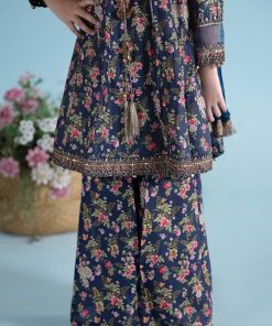 Mariab Navy Floral Embroidered Lawn Suit Mbkd-Ea2421Np 14 Mkdea2421Navyc Imanistudio.com