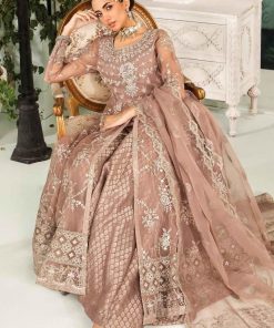 Luxury Formal Tea Pink Embroidered Organza Outfit Mbsf-Ea2430Tp 8 Sfea2430Teapink Imanistudio.com
